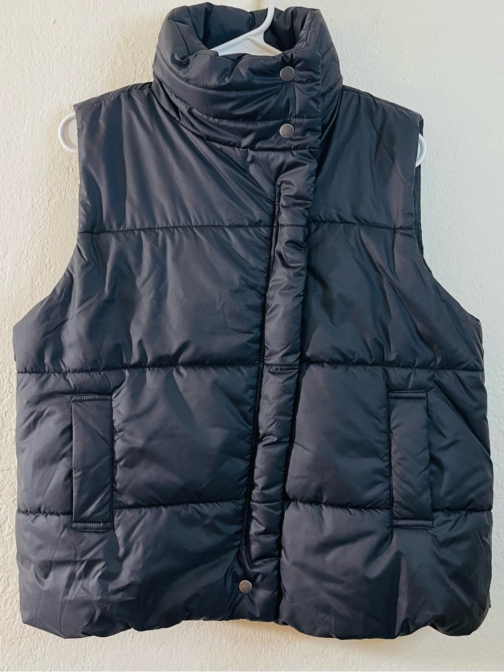 NWT Blu Pepper Puffer Vest Jacket High Collar Black Women S Outdoor Hiking